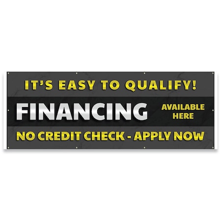 Signmission Financing Available Here No Credit Check Apply Now Banner Concession Stand Food Truck Single Sided B-96-30058